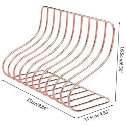 FUIENKO Étagère De Rangement De Fichiers à 10 Grilles, Support De Livre, Serre-livres, En Fer Forgé Nordique, Pour Le Bureau Et La Maison,Rose Gold 11 FUIENKO Étagère De Rangement De Fichiers à 10 Grilles, Support De Livre, Serre-livres, En Fer Forgé Nordique, Pour Le Bureau Et La Maison,Rose Gold -Petit rangement Soldes Magasin 68242242 5