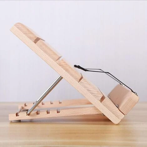 FUIENKO Support De Téléphone Bonus Pour Livre De Recettes, Support Réglable Et Pliable En Bois, Support Pour Documents De Lecture, Pour Tablette, PC, Livres Scolaires, Recette, Ipad 7 FUIENKO Support De Téléphone Bonus Pour Livre De Recettes, Support Réglable Et Pliable En Bois, Support Pour Documents De Lecture, Pour Tablette, PC, Livres Scolaires, Recette, Ipad – Image 5