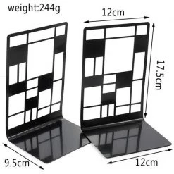 FUIENKO 2 Pièces/paire Support De Livre En Métal Antidérapant Support De Livre Support De Rangement En Forme D'animal étagère De Bureau Bouchon De Livre,H 11 FUIENKO 2 Pièces/paire Support De Livre En Métal Antidérapant Support De Livre Support De Rangement En Forme D'animal étagère De Bureau Bouchon De Livre,H -Petit rangement Soldes Magasin 68242646 5