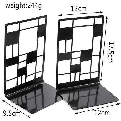FUIENKO 2 Pièces/paire Support De Livre En Métal Antidérapant Support De Livre Support De Rangement En Forme D'animal étagère De Bureau Bouchon De Livre,H 7 FUIENKO 2 Pièces/paire Support De Livre En Métal Antidérapant Support De Livre Support De Rangement En Forme D'animal étagère De Bureau Bouchon De Livre,H – Image 5