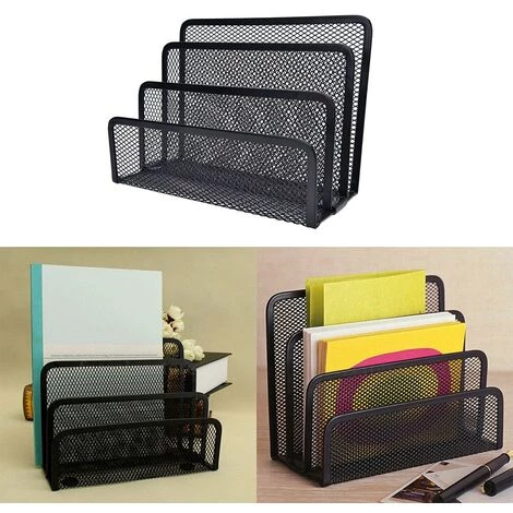 FUIENKO Serre-livres En Métal, 1 Pièce, Maille, Noir, Serre-livres, étagères, Organisateur De Bureau, étagères, Papeterie Scolaire Pour Enfants 3 FUIENKO Serre-livres En Métal, 1 Pièce, Maille, Noir, Serre-livres, étagères, Organisateur De Bureau, étagères, Papeterie Scolaire Pour Enfants