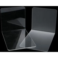 FUIENKO Support De Livre En Acrylique Transparent Givré, Bouchon De Livre Simple, Organisateur De Bureau, Porte-livre, Papeterie Scolaire,A -Petit rangement Soldes Magasin 68242734 3