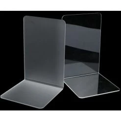 FUIENKO Support De Livre En Acrylique Transparent Givré, Bouchon De Livre Simple, Organisateur De Bureau, Porte-livre, Papeterie Scolaire,A -Petit rangement Soldes Magasin 68242734 5