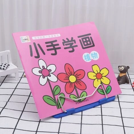 FUIENKO Support De Livre En Métal à Angle Réglable G5AA, Support De Lecture De Documents Portable Pliable,Bleu 7 FUIENKO Support De Livre En Métal à Angle Réglable G5AA, Support De Lecture De Documents Portable Pliable,Bleu – Image 5