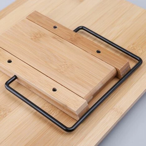 FUIENKO Porte-livre De Lecture En Bambou, Plateau Réglable, Pinces à Page, Pliable, Tablette, Livre De Cuisine, Portable, Robuste 5 FUIENKO Porte-livre De Lecture En Bambou, Plateau Réglable, Pinces à Page, Pliable, Tablette, Livre De Cuisine, Portable, Robuste – Image 3