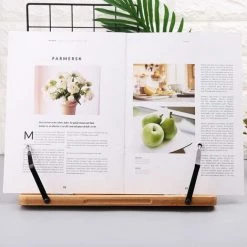 FUIENKO Porte-livre De Lecture En Bambou, Plateau Réglable, Pinces à Page, Pliable, Tablette, Livre De Cuisine, Portable, Robuste 11 FUIENKO Porte-livre De Lecture En Bambou, Plateau Réglable, Pinces à Page, Pliable, Tablette, Livre De Cuisine, Portable, Robuste -Petit rangement Soldes Magasin 68242891 5