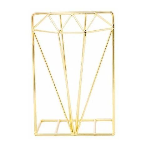 FUIENKO Serre-livres En Métal En Forme De Diamant, Support De Rangement, Organisateur De Bureau, PXPA, 2 Pièces/paire,Gold 3 FUIENKO Serre-livres En Métal En Forme De Diamant, Support De Rangement, Organisateur De Bureau, PXPA, 2 Pièces/paire,Gold