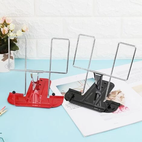 FUIENKO Support De Livre De Lecture De Couleur Noire, Support De Document, étagère Pour IPad, Pliable Et Réglable, 1 Pièce,2 4 FUIENKO Support De Livre De Lecture De Couleur Noire, Support De Document, étagère Pour IPad, Pliable Et Réglable, 1 Pièce,2 – Image 2