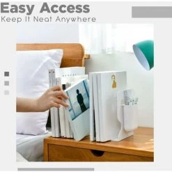 FUIENKO Support De Livre Extensible De Taille Unique, étagère Pliable, Télescopique, En Matériaux ABS De Première Qualité, Serre-livres Avec Porte-stylos,E,États-unis 9 FUIENKO Support De Livre Extensible De Taille Unique, étagère Pliable, Télescopique, En Matériaux ABS De Première Qualité, Serre-livres Avec Porte-stylos,E,États-unis -Petit rangement Soldes Magasin 68243043 3