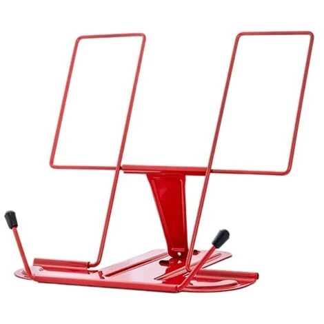 FUIENKO Support De Livre En Métal Réglable, Repose-lecture, Support De Livre De Cuisine, Cadeau D'anniversaire Pour Enfant étudiant,Red 3 FUIENKO Support De Livre En Métal Réglable, Repose-lecture, Support De Livre De Cuisine, Cadeau D'anniversaire Pour Enfant étudiant,Red