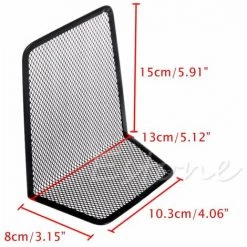 FUIENKO Organisateur De Bureau En Maille Métallique Noir, 1 Paire De Serre-livres De Bureau Pour La Maison, Oct18QC,Black 8 FUIENKO Organisateur De Bureau En Maille Métallique Noir, 1 Paire De Serre-livres De Bureau Pour La Maison, Oct18QC,Black -Petit rangement Soldes Magasin 68243102 2