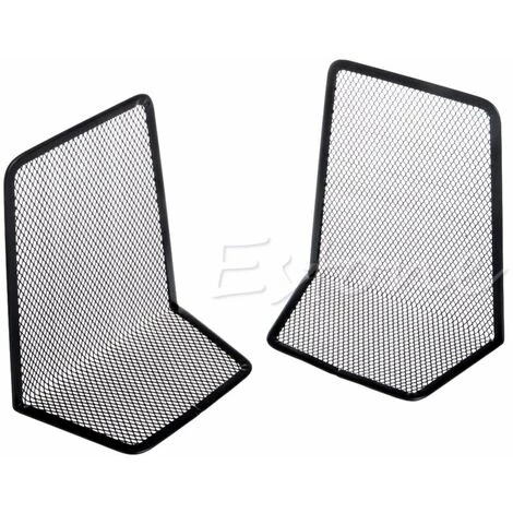 FUIENKO Organisateur De Bureau En Maille Métallique Noir, 1 Paire De Serre-livres De Bureau Pour La Maison, Oct18QC,Black 7 FUIENKO Organisateur De Bureau En Maille Métallique Noir, 1 Paire De Serre-livres De Bureau Pour La Maison, Oct18QC,Black – Image 5