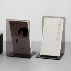 FUIENKO 2 Bouts De Livre Transparents En Forme De L, En Acrylique Transparent, Pour Rangement De Bureau, Cloison De Séparation, Serre-livres De Chevet,Clair 9 FUIENKO 2 Bouts De Livre Transparents En Forme De L, En Acrylique Transparent, Pour Rangement De Bureau, Cloison De Séparation, Serre-livres De Chevet,Clair -Petit rangement Soldes Magasin 68243105 3