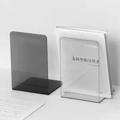 FUIENKO 2 Bouts De Livre Transparents En Forme De L, En Acrylique Transparent, Pour Rangement De Bureau, Cloison De Séparation, Serre-livres De Chevet,Clair 10 FUIENKO 2 Bouts De Livre Transparents En Forme De L, En Acrylique Transparent, Pour Rangement De Bureau, Cloison De Séparation, Serre-livres De Chevet,Clair -Petit rangement Soldes Magasin 68243105 4