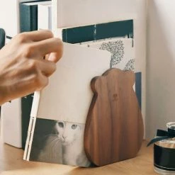 FUIENKO Support De Livres En Bois, Support D'étagère, Organisateur De Bouchons Pour Salle De Dvd -Petit rangement Soldes Magasin 68243255 4