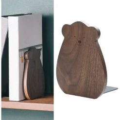 FUIENKO Support De Livres En Bois, Support D'étagère, Organisateur De Bouchons Pour Salle De Dvd -Petit rangement Soldes Magasin 68243255 5