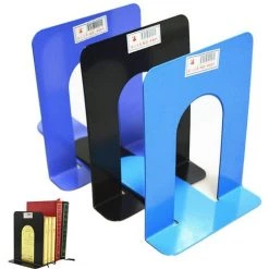 FUIENKO Serre-livres Métalliques Pliables Portables, 1 Paire, Support D'étagère, Fourniture De Papeterie Scolaire Et De Bureau,Bleu 11 FUIENKO Serre-livres Métalliques Pliables Portables, 1 Paire, Support D'étagère, Fourniture De Papeterie Scolaire Et De Bureau,Bleu -Petit rangement Soldes Magasin 68243259 5