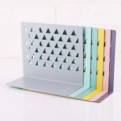 FUIENKO Serre-livres En Métal Ajouré, Fournitures De Bureau à Domicile #326,PK 10 FUIENKO Serre-livres En Métal Ajouré, Fournitures De Bureau à Domicile #326,PK -Petit rangement Soldes Magasin 68243281 4