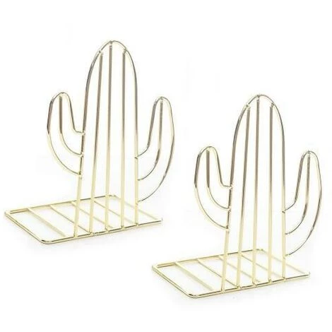 FUIENKO 1 Paire De Cactus Fer Porte-Livre En Métal Rose Or Bureau Serre-livres Support De Rangement Télescopique Créatif Support De Livre,Golden 3 FUIENKO 1 Paire De Cactus Fer Porte-Livre En Métal Rose Or Bureau Serre-livres Support De Rangement Télescopique Créatif Support De Livre,Golden