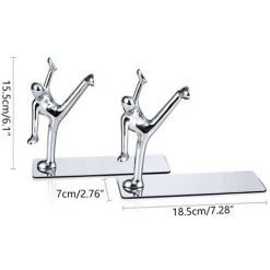 FUIENKO Serre-livres En Alliage, Ensemble De 2 Pièces, Support De Livre En Métal Exquis, Porte-cd De Magazines Classiques, Ornements De Bureau Pour La Maison 9 FUIENKO Serre-livres En Alliage, Ensemble De 2 Pièces, Support De Livre En Métal Exquis, Porte-cd De Magazines Classiques, Ornements De Bureau Pour La Maison -Petit rangement Soldes Magasin 68243298 4