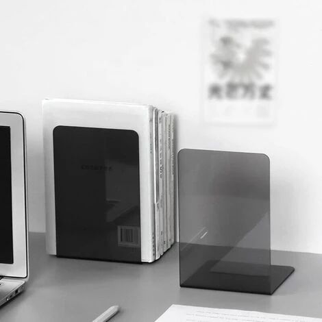 FUIENKO Serre-livres Transparents En Acrylique, 2 Pièces, Résistant Aux Chutes, Cloison De Rangement De Bureau, Extrémités De Livre Transparentes En Forme De L,Clair 6 FUIENKO Serre-livres Transparents En Acrylique, 2 Pièces, Résistant Aux Chutes, Cloison De Rangement De Bureau, Extrémités De Livre Transparentes En Forme De L,Clair – Image 4