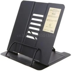 FUIENKO Support De Lecture Réglable En Métal Portable, étagère à Documents, Bibliothèque,BK