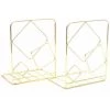 FUIENKO Serre-livres Carrés En Métal Pour Bureau, 2 Pièces, Extrémités De Livre, Support, étagère, Organisateur, Fournitures Scolaires Et De Bureau,Gold 1 FUIENKO Serre-livres Carrés En Métal Pour Bureau, 2 Pièces, Extrémités De Livre, Support, étagère, Organisateur, Fournitures Scolaires Et De Bureau,Gold -Petit rangement Soldes Magasin 68243335 1