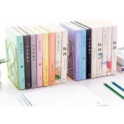 FUIENKO Serre-livres Carrés En Métal Pour Bureau, 2 Pièces, Extrémités De Livre, Support, étagère, Organisateur, Fournitures Scolaires Et De Bureau,Gold -Petit rangement Soldes Magasin 68243335 5