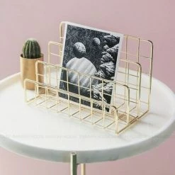 FUIENKO Étagère à Livres De Style Nordique, Bloc De Livre En Métal Doré, Décor De Bureau, étagère à Magazines, Support De Livre Créatif,silver -Petit rangement Soldes Magasin 68243347 4