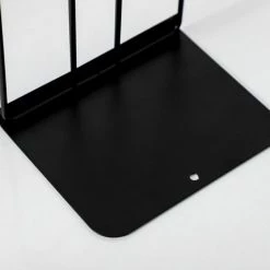 FUIENKO 1 Paire De Serre-livres En Fer, Support De Livre Simple De Bureau Antidérapant, Support D'étagère, Organisateur De Magazines De Bureau Blanc, Noir,Black 11 FUIENKO 1 Paire De Serre-livres En Fer, Support De Livre Simple De Bureau Antidérapant, Support D'étagère, Organisateur De Magazines De Bureau Blanc, Noir,Black -Petit rangement Soldes Magasin 68243371 5