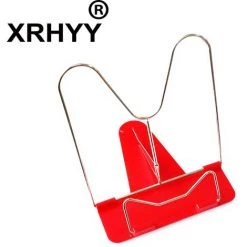 FUIENKO Support De Lecture Portable Pliable à Angle Réglable, Support De Table De Bureau, Support D'étude En Fil De Fer Pour Lecteur (rouge)