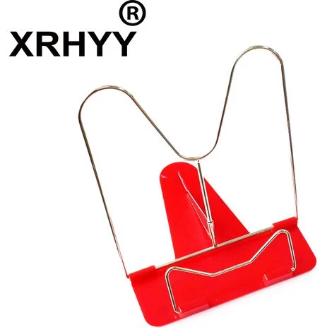 FUIENKO Support De Lecture Portable Pliable à Angle Réglable, Support De Table De Bureau, Support D'étude En Fil De Fer Pour Lecteur (rouge) 3 FUIENKO Support De Lecture Portable Pliable à Angle Réglable, Support De Table De Bureau, Support D'étude En Fil De Fer Pour Lecteur (rouge)