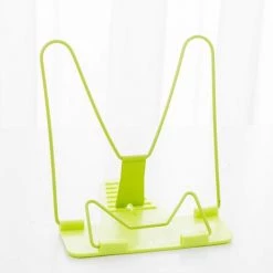 FUIENKO Support Pour Serre-livres Portable Pliable Et Réglable, 1 Pièce, Support Pour Livre De Lecture, Support Pour Documents, Base Pour Livre De Lecture, étagère Pour Serre-livres,Green -Petit rangement Soldes Magasin 68243496 4