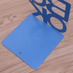 FUIENKO Serre-livres En Métal En Forme D'alphabet, Supports De Bureau En Fer Pour Livres,Bleu -Petit rangement Soldes Magasin 68243497 5