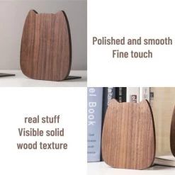 FUIENKO Bouchon De Livre En Bois Antidérapant Pour étagère Et Bureau, Support Pour Magazines, 4.5 Pouces L X 3.9 Pouces L X 5 Pouces H,as The Shown -Petit rangement Soldes Magasin 68243553 3