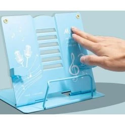 FUIENKO Bouchon De Livre En Métal Blanc, Support De Lecture Réglable, Support D'écriture Pliable Pour Enfants, Utilisation Au Bureau,Dark Blue A -Petit rangement Soldes Magasin 68243634 4