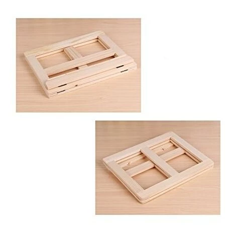 FUIENKO Support En Bois Portable Pliable Et Réglable, Support De Refroidissement, Affichage De Table De Bureau, Support De Lecture, Support De Chevalet Pour Livre Bible, Table IPad 7 FUIENKO Support En Bois Portable Pliable Et Réglable, Support De Refroidissement, Affichage De Table De Bureau, Support De Lecture, Support De Chevalet Pour Livre Bible, Table IPad – Image 5