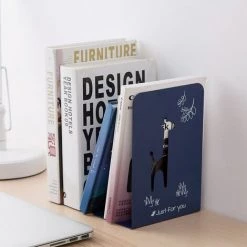 FUIENKO Organisateur De Livres En Métal Creux, Nouveau, 2 Pièces/ensemble, Organisateur De Bureau, Serre-livres, Fin De Livre, Support D'étagère, Bibliothèque, Accessoires De Bureau à Domicile,as Picture -Petit rangement Soldes Magasin 68243650 3