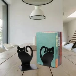 FUIENKO 1 Set évider Chaton Persan Serre-livres En Métal Serre-livres Pour La Maison De Bureau Support D'étagère Décoratif Livre Bouchons 11 FUIENKO 1 Set évider Chaton Persan Serre-livres En Métal Serre-livres Pour La Maison De Bureau Support D'étagère Décoratif Livre Bouchons -Petit rangement Soldes Magasin 68243655 5