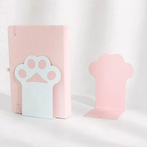 FUIENKO Serre-livres Décoratifs En Métal Avec Patte De Chat, 2 Pièces, Bouchon De Livre Robuste, Antidérapant, Pour Enfants, Livres, Films, Vidéos, Cd,Rose 5 FUIENKO Serre-livres Décoratifs En Métal Avec Patte De Chat, 2 Pièces, Bouchon De Livre Robuste, Antidérapant, Pour Enfants, Livres, Films, Vidéos, Cd,Rose – Image 3