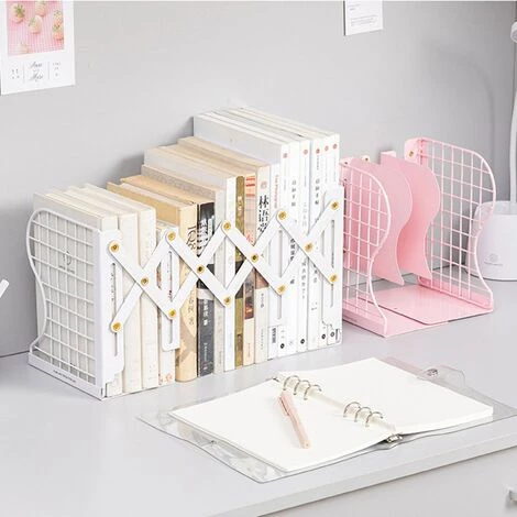 FUIENKO Porte-livre Antidérapant En Métal De Qualité Supérieure, 1 Pièce, Serre-livres élégants, Porte-documents, Porte-cd, Porte-maganzines, Organisateur,PW 4 FUIENKO Porte-livre Antidérapant En Métal De Qualité Supérieure, 1 Pièce, Serre-livres élégants, Porte-documents, Porte-cd, Porte-maganzines, Organisateur,PW – Image 2