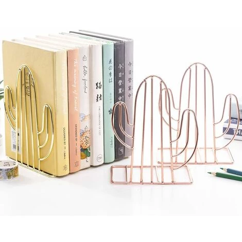 FUIENKO Serre-livres En Métal Créatif En Forme De Cactus, Support De Livre, Organisateur De Bureau, étagère De Rangement,E 5 FUIENKO Serre-livres En Métal Créatif En Forme De Cactus, Support De Livre, Organisateur De Bureau, étagère De Rangement,E – Image 3