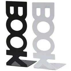 FUIENKO Serre-livres En Forme De L, Organisateur De Bureau, Porte-livre, Accessoires De Papeterie Scolaire Et De Bureau,black Pair