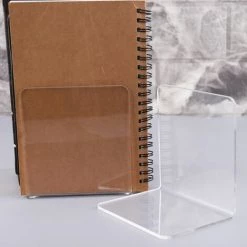 FUIENKO Serre-livres En L Transparents En Acrylique, Organisateur De Table, Pupitre, Support De Livre, Papeterie Scolaire, Accessoires De Bureau, 2 Pièces -Petit rangement Soldes Magasin 68243804 4