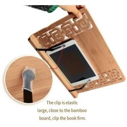 FUIENKO Support De Livre De Cuisine En Bambou, Support De Livre De Cuisine Pliable Pour Tablette Avec Support Réglable Et Motif élégant 9 FUIENKO Support De Livre De Cuisine En Bambou, Support De Livre De Cuisine Pliable Pour Tablette Avec Support Réglable Et Motif élégant -Petit rangement Soldes Magasin 68243837 3