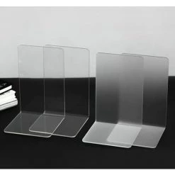 FUIENKO Serre-livres Organisateur 2 Pièces, Support En Plastique Transparent Acrylique Pour étagères H8WD,Transparent Black 8 FUIENKO Serre-livres Organisateur 2 Pièces, Support En Plastique Transparent Acrylique Pour étagères H8WD,Transparent Black -Petit rangement Soldes Magasin 68243844 2
