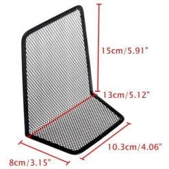 FUIENKO 1 Paire De Serre-livres En Maille De Métal Noir Pour La Maison Et Le Bureau, Support Organisateur, Livraison Directe 11 FUIENKO 1 Paire De Serre-livres En Maille De Métal Noir Pour La Maison Et Le Bureau, Support Organisateur, Livraison Directe -Petit rangement Soldes Magasin 68243893 5