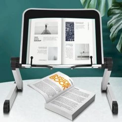FUIENKO Support De Livre De Lecture Pliable De Haute Qualité, Support De Bibliothèque Réglable à 360 Degrés, Organisateur De Bureau Pour Livre De Cuisine PC,W-A 10 FUIENKO Support De Livre De Lecture Pliable De Haute Qualité, Support De Bibliothèque Réglable à 360 Degrés, Organisateur De Bureau Pour Livre De Cuisine PC,W-A -Petit rangement Soldes Magasin 68243939 4
