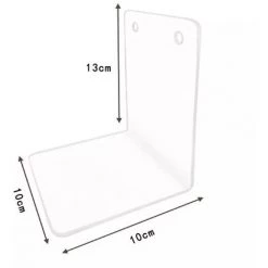 FUIENKO Serre-livres En Acrylique Transparent 1 Pièce, étagère Décorative De Bureau, Porte-livre, Papeterie Scolaire,Italie