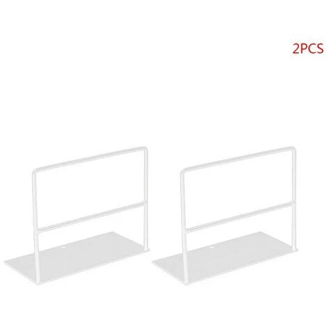 FUIENKO Serre-livres En Fer Forgé, 1 Paire, Support De Livre Simple, Support De Magazine De Bureau,Black 4 FUIENKO Serre-livres En Fer Forgé, 1 Paire, Support De Livre Simple, Support De Magazine De Bureau,Black – Image 2